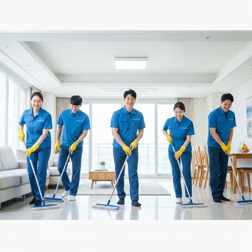 아파트 거실 청소 - 진영청소 시공사례